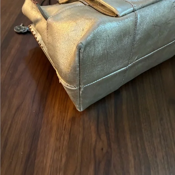 Celine Metallic Gold Leather Tote - Picture 11 of 15